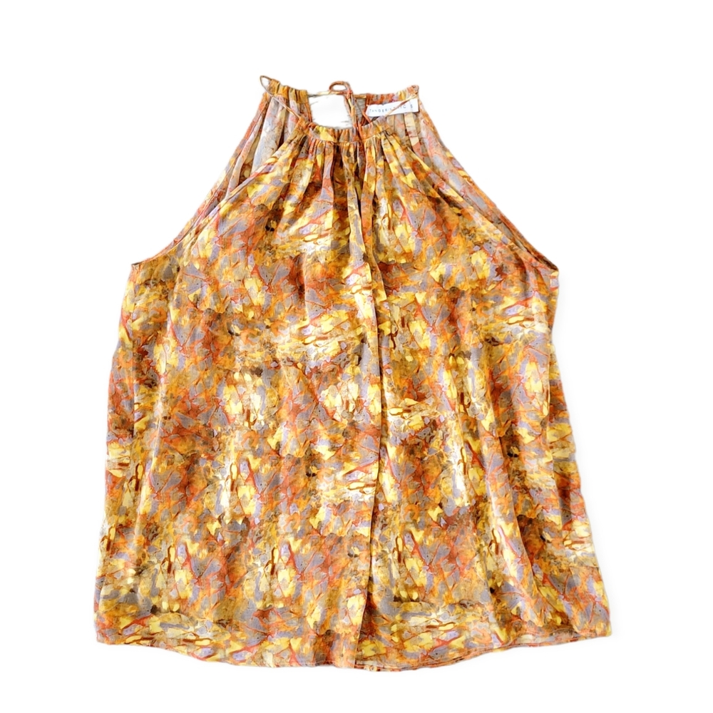 Tangerine Abstract Tank Top